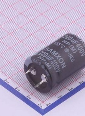 EHP227M2GO35SW 牛角型电解电容 220uF ±20% 400V 插件,D25xL35m