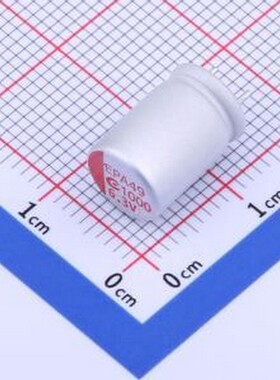 6R3AREP102M08A2E12P26 固态电容 1000uF ±20% 6.3V 插件,D8xL11