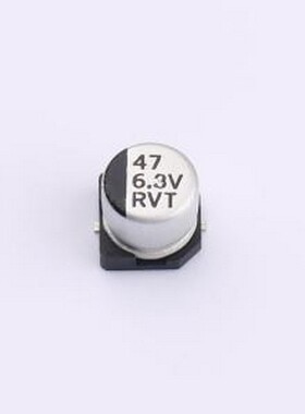 RVT0J470M0605 贴片型铝电解电容 47uF ±20% 6.3V SMD,D6.3xL5.4