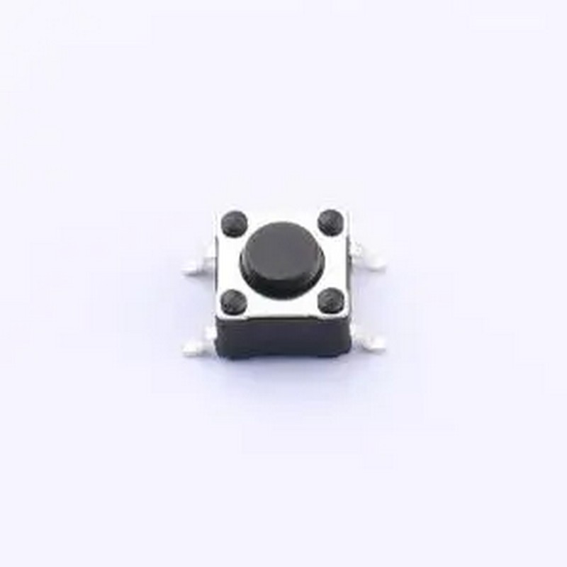 YTS645SL43GS 6x6x4.3mm 130gf 贴片 工业级 轻触开关 SMD-4P,6x6