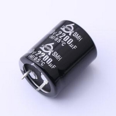 SMH80V2200M25.4*30V 牛角型电解电容 2200uF ±20% 80V 插件,D25