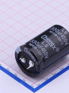 LS337V450P45RR0VH2SP0 牛角型电解电容 330uF10%~+20% 450V 插