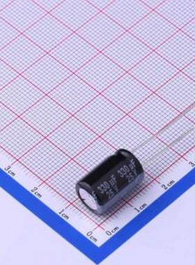 EEUTP1E331 直插铝电解电容 330uF ±20% 25V 插件,D10xL16mm
