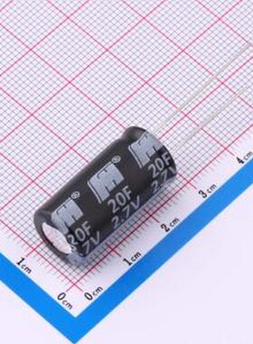 FH2R7L206M-H1225 超级电容器 20F ±20% 2.7V 插件,D12.5xL25mm