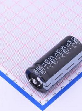 LSM562M1J--A2550 牛角型电解电容 5600uF ±20% 63V 插件,D25xL5
