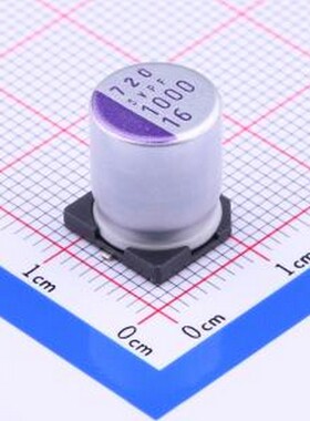 16SVPF1000M 固态电容 1000uF ±20% 16V SMD,D10xL12.6mm