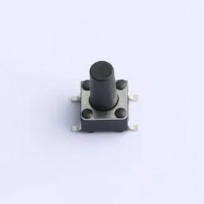 TS-1095S-A13B3-C2D1 轻触开关6*6*10mm贴片四脚SMD黑柄250gf SMD