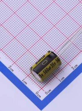 LKME1401V561MF 直插铝电解电容 560uF ±20% 35V 插件,D10xL14mm