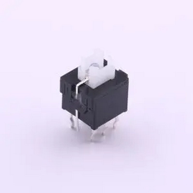 K6-6130D03-L1 8.50mmx7.50mm 蓝色有锁带灯开关 插件,8.5x7.5mm