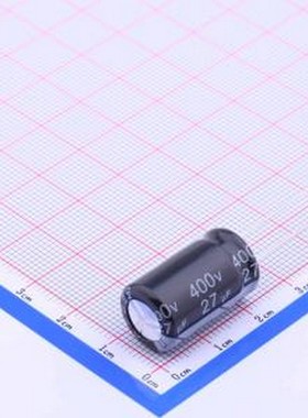 ECR2GLK270MLL125020 直插铝电解电容 27uF ±20% 400V 插件,D12.