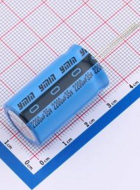 LKL(U)J3151V222MF 直插铝电解电容 2200uF ±20% 35V 插件,D18xL