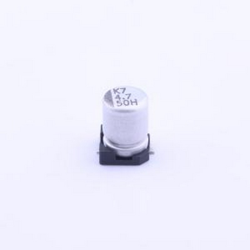 VZH4R7M1HTR-0406 贴片型铝电解电容 4.7uF ±20% 50V SMD,D4xL5.