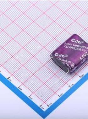 CSP-6R0L255R-TW 超级电容器 2.5F 0%~+100% 6V 插件,P=15.5mm