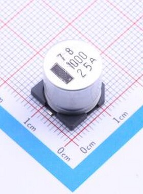 25CE1000AX+D 贴片型铝电解电容 1000uF ±20% 25V SMD,D12.5xL13