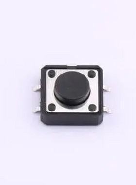 TS125TP 250gf 009 12*12*5mm 立贴 轻触开关 SMD-4P,12x12mm 轻