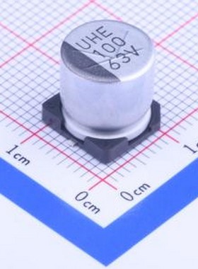 63SEV100M10X10.5 贴片型铝电解电容 100uF ±20% 63V SMD,D10xL1