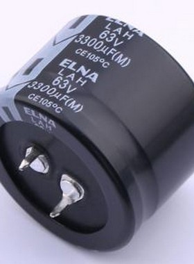 LAH-63V332MS52#B 牛角型电解电容 3300uF ±20% 63V 插件,D35xL2