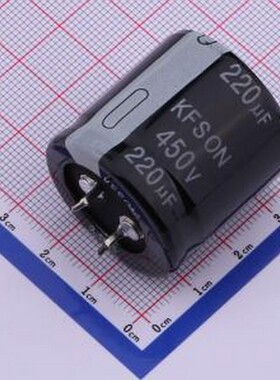 KN221M45030*30A 牛角型电解电容 220uF ±20% 450V 插件,D30xL30