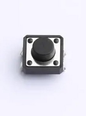 TS015-CBW1FH6.5 12*12*6.5mm 直插 250GF 轻触开关 插件-4P,12x1