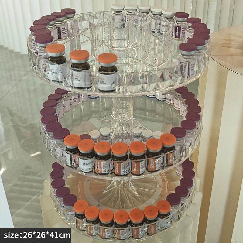 水光瓶整理神器装冻干粉收纳盒次抛精华安瓶展示架陈列架多层分格