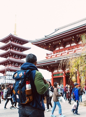 美国Topo Designs Klettersack 25L 皮革款 大容量户外双肩背包