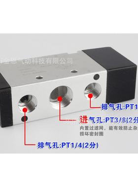 气动控制阀 4A310-10 PT3/8 气控阀 二位五通 气动阀 气动元件