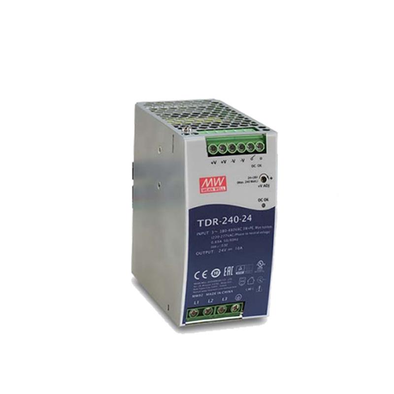 MeanWell明纬开关电源TDR-240-24/48V 240W内置恒流限制电路高效