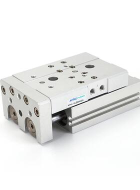 高精密气动双轴滑台气缸带直线导轨HLQ6X30S 滑台气缸