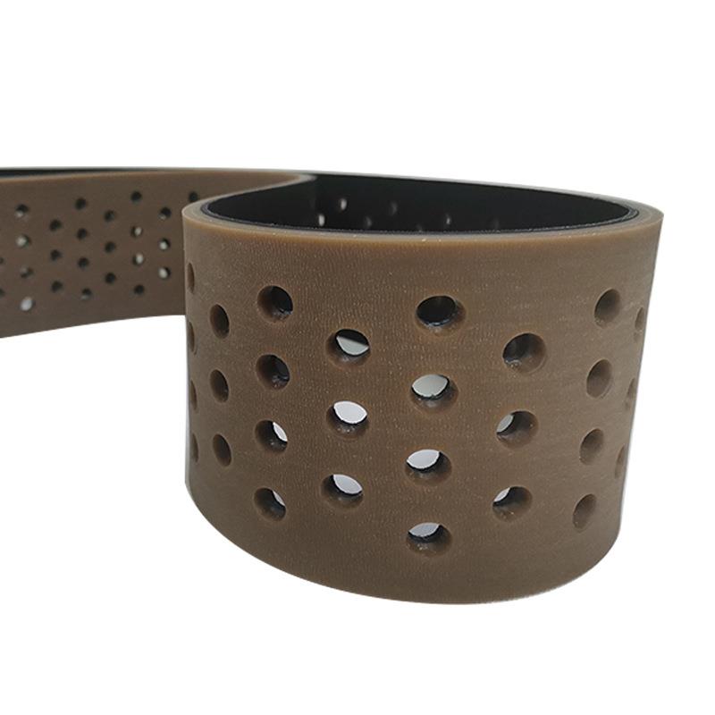 黑底咖啡色糊盒机用牛津带 打孔 工业皮带 机械传动带工厂直销