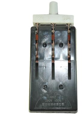 【厂家现货】KH2老式黑色闸刀瓷底3X100A半铜半铁 闸刀开关