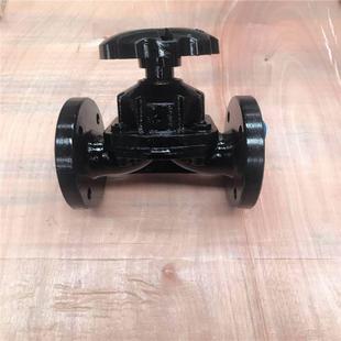 手动法兰式 G41F46 DN40衬胶隔膜阀 16C 衬四氟隔膜阀 10C