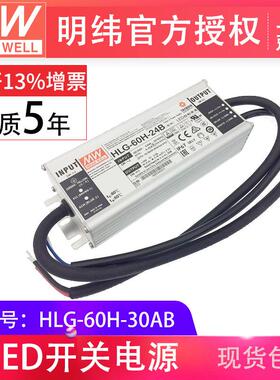 HLG-60H-30AB 型，电流电压可调三合一灯光可调防水等级IP65