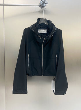 BBLY欧洲站小众FANLEONA拉绳领宽松轻薄防晒衣短款拉链防风外套女