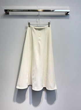 BBLY欧洲站小众深圳南油重工亮闪闪烫钻包臀裙加绒中长款半身裙女