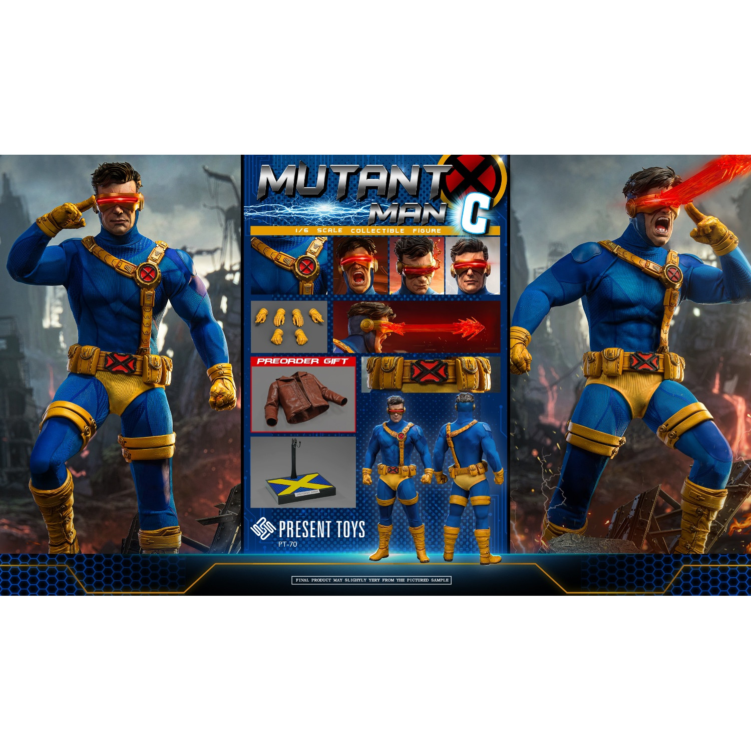 PRESENT TOYS 1/6 镭射眼 可动人偶 PT-sp70 PT-sp71 补款