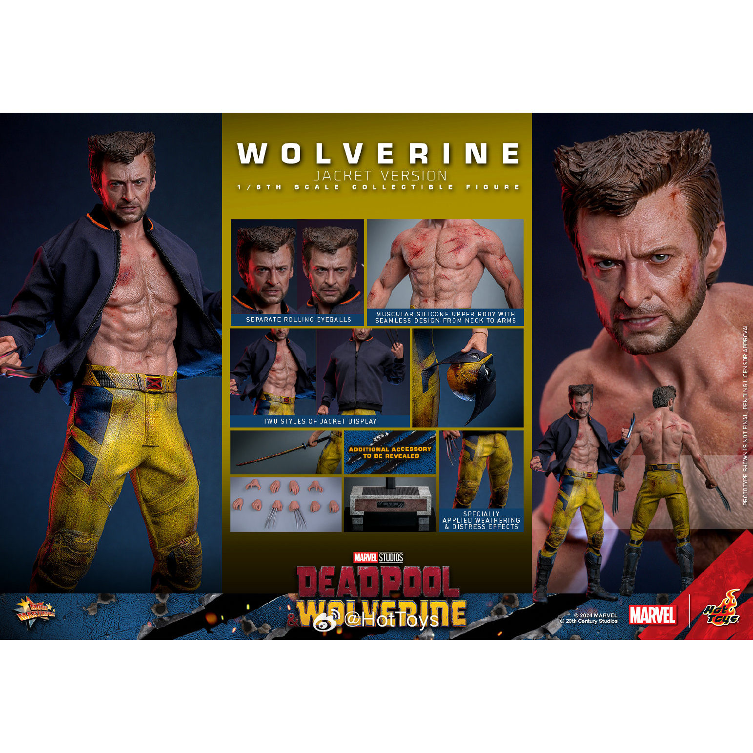 HT Hot Toys 1/6 死侍与金刚狼 金刚狼 MMS756 补款