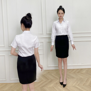 职业正装女套装大学生包裙工作服夏面试制服星级酒店前台接待幼师