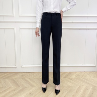 银行职员通勤制服长裤 藏蓝色招商银行女式 款 职业西装 工作裤