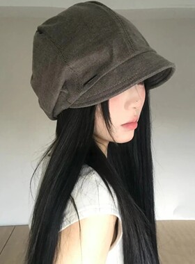 秋冬新款女显脸小堆堆帽大头围