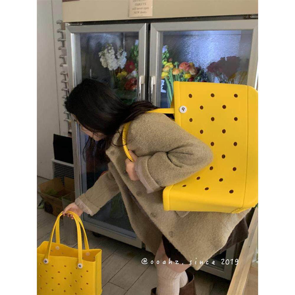 取快递用EVA洞洞沙滩包~防水发泡手提包买菜单肩购物包袋