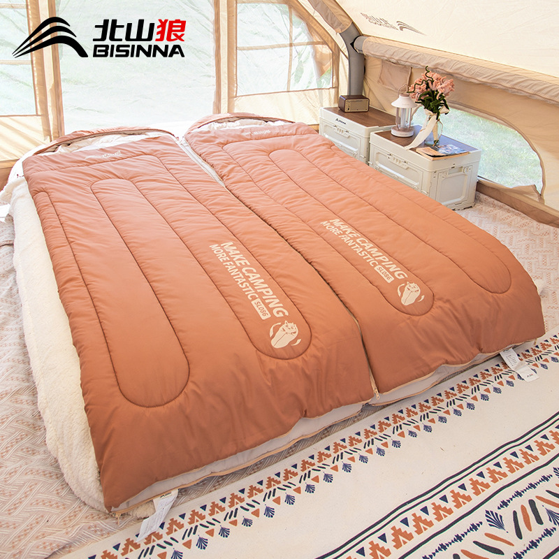 北山狼睡袋四季通用款成人户外露营轻量化夏季车用单双人被子两用