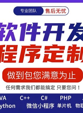 java程序设计web项目php系统python程序开发C++开发代码定制程序
