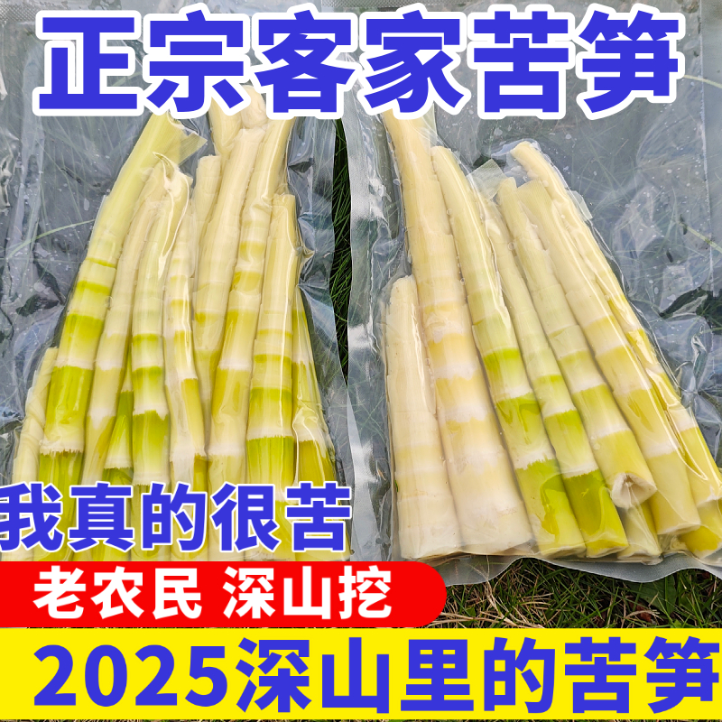 苦笋新鲜野生客家大洋苦笋清水笋冬笋春笋竹笋非雷笋野菜时令野菜
