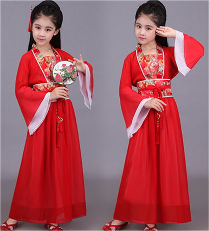小孩汉服儿童古装女童女孩服装