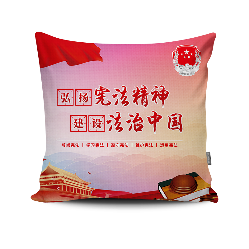 2025社区街道办事处12.4国家宪法日普法宣传文创礼品抱枕被靠垫