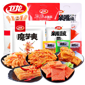 19.9元包邮  卫龙 魔芋爽+亲嘴烧 零食大礼包 约33包