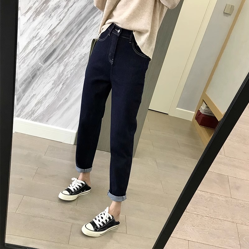 高品质哈伦牛仔裤女不掉色