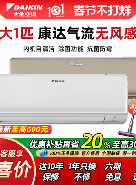 大金空调FTXS326WC变频冷暖大1匹p挂机家用静音EMAX8官方旗舰R326