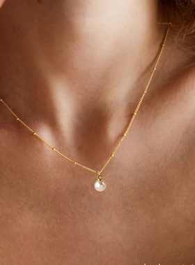 欧美时尚金色不锈钢项链