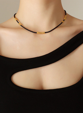 精美高档韩系ins极简洛丽塔配饰时尚百搭颈链小众设计感锁骨项链